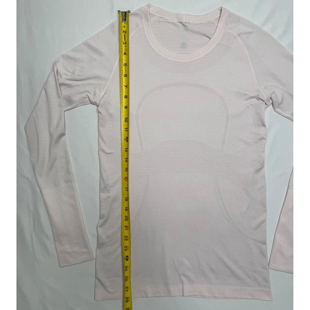 Lululemon Swiftly Tech Long‎ Sleeve 2.0 Pink Crewneck Training Shirt Womens 10